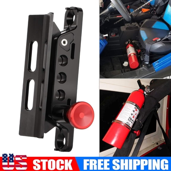 Quick Release Roll Bar Fire Extinguisher Mounting Bracket Extinguisher Mount Holder, Holder AdjustableExcluding fire extinguishers