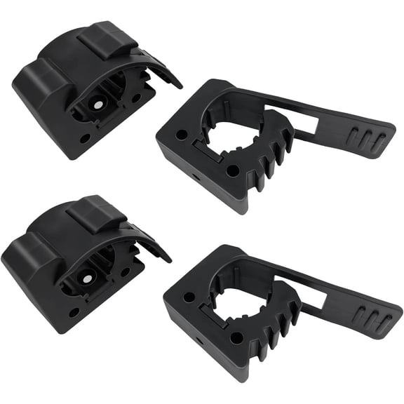 Quick Release Rubber Clamp Mounts, 4-Pack Adjustable Shovel Clamp Mount, Rubber
