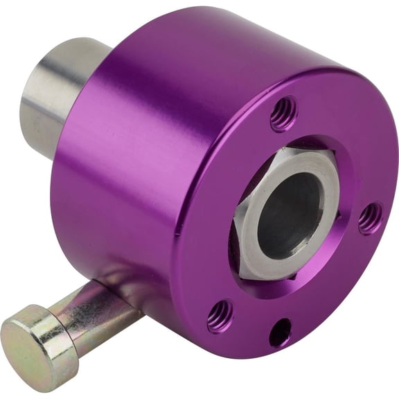Quick Release Steering Wheel Hub 5/8 Weld On Hex 3 Bolt Purple Aluminum