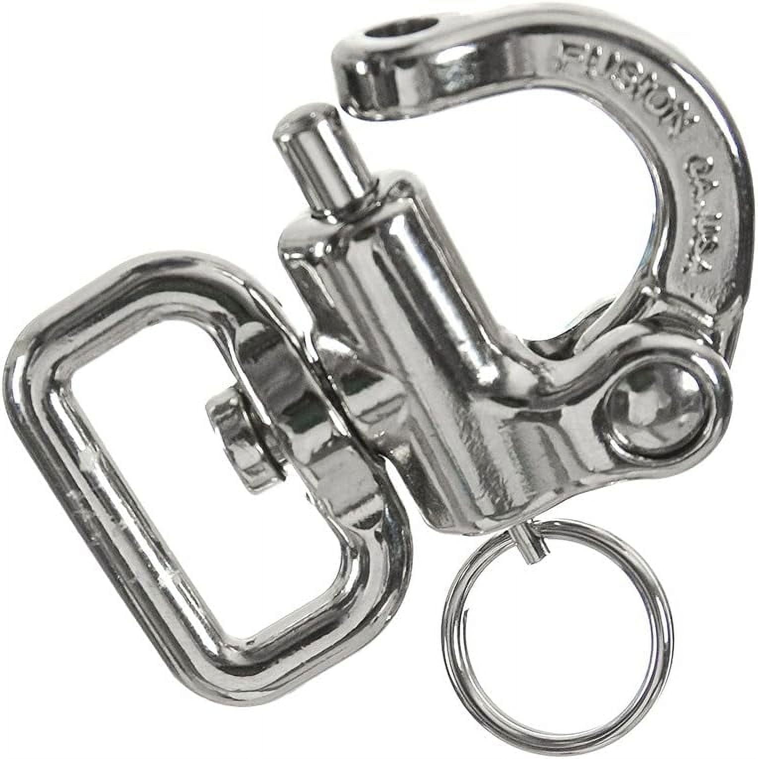 Quick Release Swivel Snap Shackle PullLock Mechanism Silver 800 Lbs