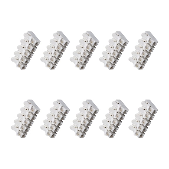 Quick Release Terminal Block, Insulated Spring Clamp Connector, for Multiple Wire Gauges and Secure Locking