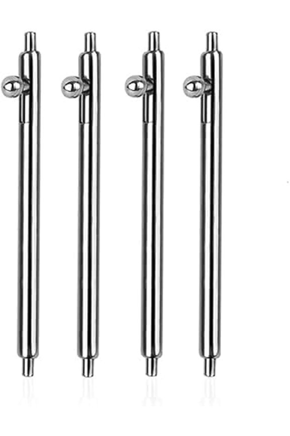 Quick Release Watch Pins, 1.8mm Thick Stainless Steel Spring Bars with Tool, Easy Install Watch Band Replacement Pins for Smartwatch, Mechanical Watch(4 PCS Spring Bars 20MM+1 Remover Tool)