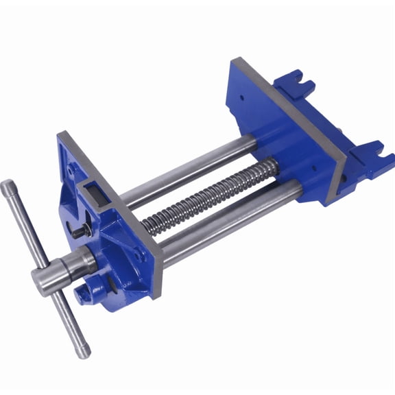 Quick Release Woodworking Vise 7" Jaw Heavy-Duty Cast Iron Blue