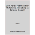 thumbnail image 1 of Pre-Owned Quick Review Math Handbook (Mathematics Applications and Concepts Course 3) (Hardcover) 0078601614 9780078601613, 1 of 1