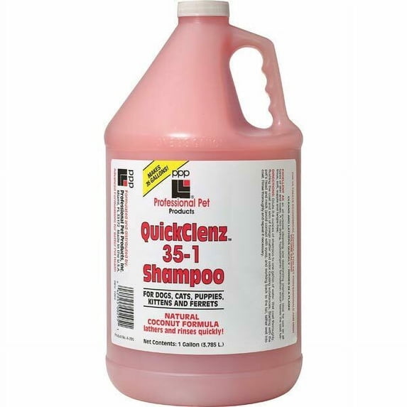 Quick Rinse Pet Shampoo Hypoallergenic Deodorizing Gallon Extra Concentrate 35:1