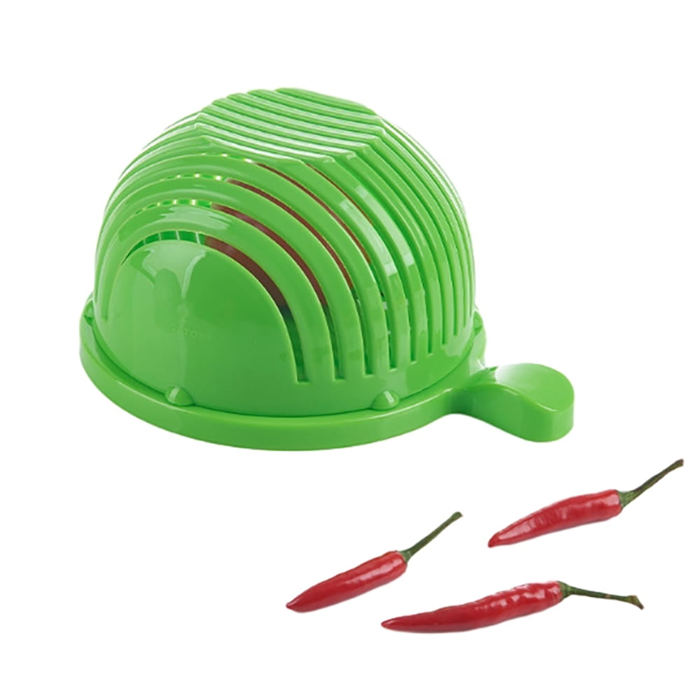Quick Salad Cutter Bowl, Snap Salad Maker Chopper Swiftly Dice Fruits