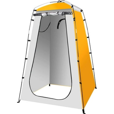 Quick Set Up Shower Tent - Waterproof Dressing & Privacy Tent for Camping and Beach - Portable Changing Room Shelter Canopy with Tent Pegs, Poles, Ropes, and Storage Bag - 47.24X47.24X70.87 Inches