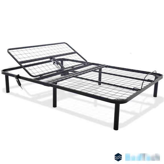 Quick Setup & Head Adjustment Feature - Twin XL Adjustable Bed Base in Steel
