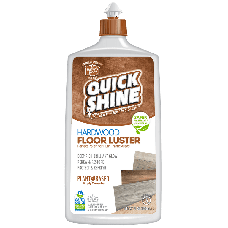  Quick Shine Multi Surface Floor Finish 64oz  Cleaner & Polish  to use on Hardwood, Laminate, Luxury Vinyl Plank LVT, Tile & Stone : Health  & Household