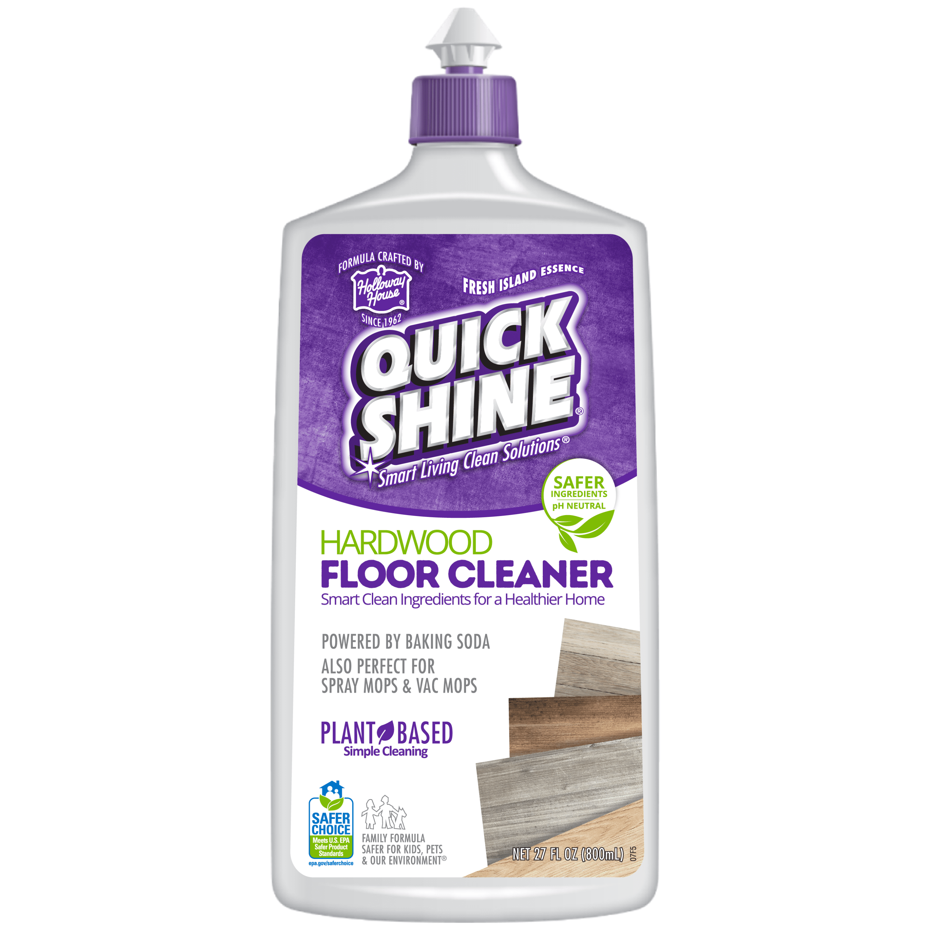 Quick Shine Hardwood Liquid Floor Cleaner, 27 fl. oz., Fresh Clean Scent