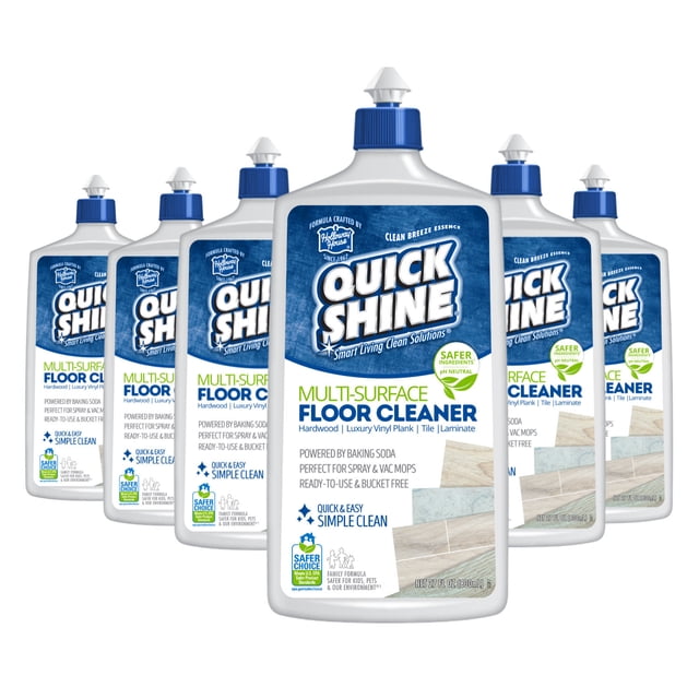 Quick Shine Multi-Surface Floor Cleaner 27oz-6PK, Ready-to-Use Streak ...