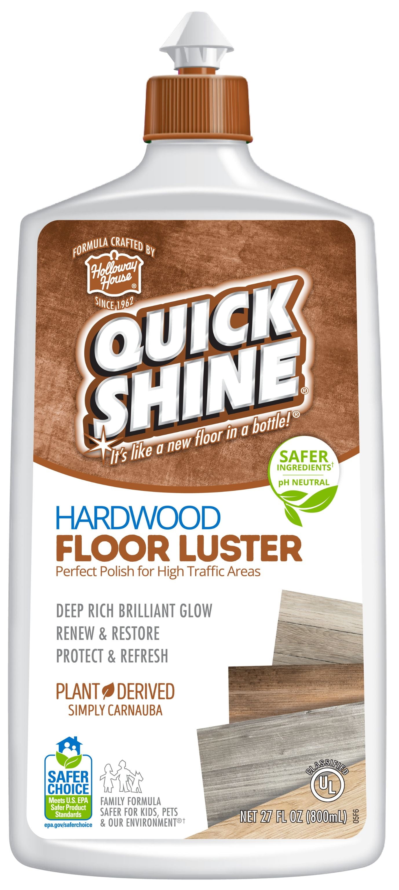 Quick Shine Unscented Hardwood Floor Luster, 27 oz Liquid