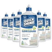 Quick Shine Multi Surface Floor Cleaner 27oz, 6Pk Plant-Based, Ready to Use, Dirt Dissolving, Streak Free, No Rinse Use on Hardwood, Laminate, Luxury Vinyl Plank, Tile & Stone Safer Choice