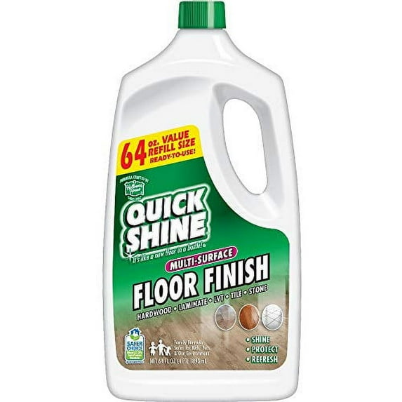 Quick Shine Multi-Surface Floor Finish, 64-Ounce Bottle
