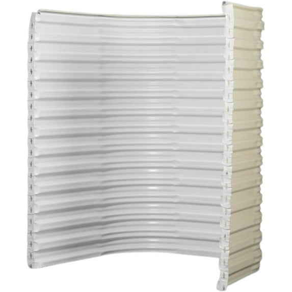 Quick-Ship Tuffwell Metal Heavy-Duty Window Well (White, 49" W x 36" P x 72" D)
