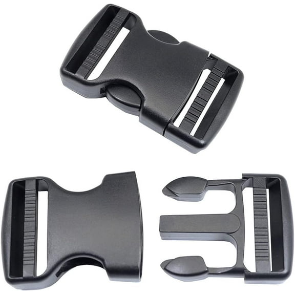 Quick Side Release Buckle - Heavy Duty Plastic Strap Buckle Clip for Backpacks and Belts