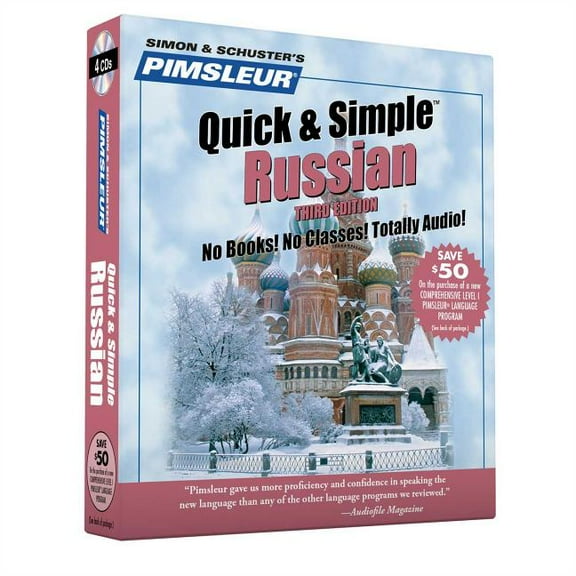 Quick & Simple: Pimsleur Russian Quick & Simple Course - Level 1 Lessons 1-8 CD : Learn to Speak and Understand Russian with Pimsleur Language Programs (Series #1) (Edition 3) (CD-Audio)