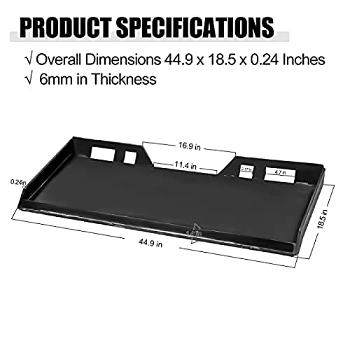 Quick Skid Steer Attachment, Heavy Duty Universal Quick Attach Plate Mount Loader Compatible