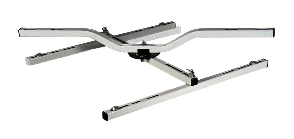 Quick-Sling QSWI3000 Swivel Flush Mount with H Bracket, 200 lb. Max Capacity, Mounts Parallel or Across Joists, 360 Degree Rotation, 32" Length, Steel CA3