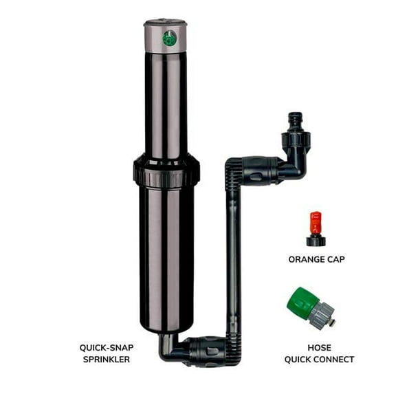 Quick Snap in Ground 5 in. Pop Up Adjustable Sprinkler with Quick Hose Connector