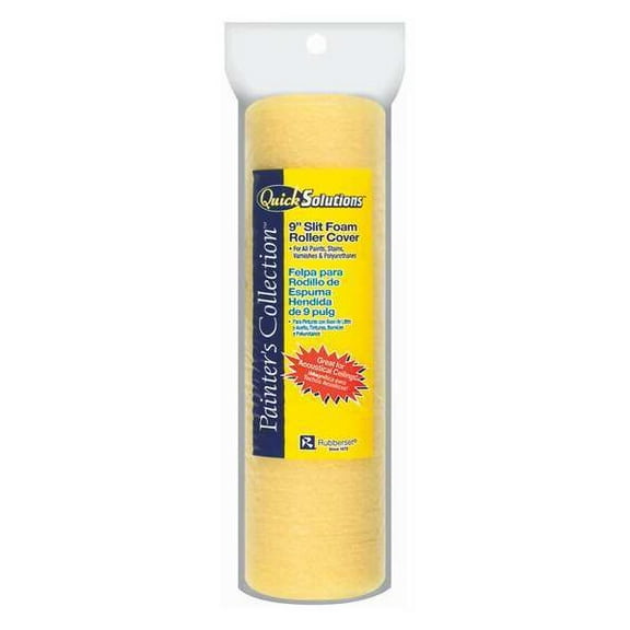 Quick Solutions Paint Roller Cover,9"L,No Nap,Foam 690289890