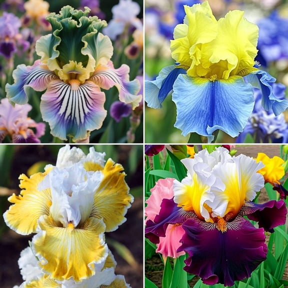 Quick Sprouting Iris Planting-(Non-Artificial)-Ornamental-Easy Growing, Bloom Year After Year-Beautiful Gift Garden-Premium-Home Decoration-