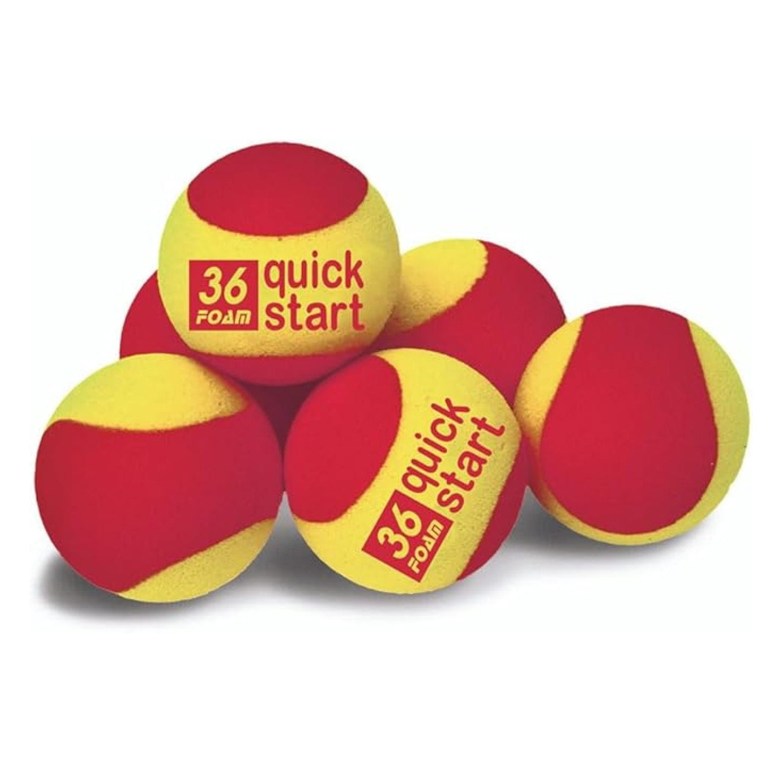 Quick Start 36" Red Foam Tennis Balls – Set of 12 Balls