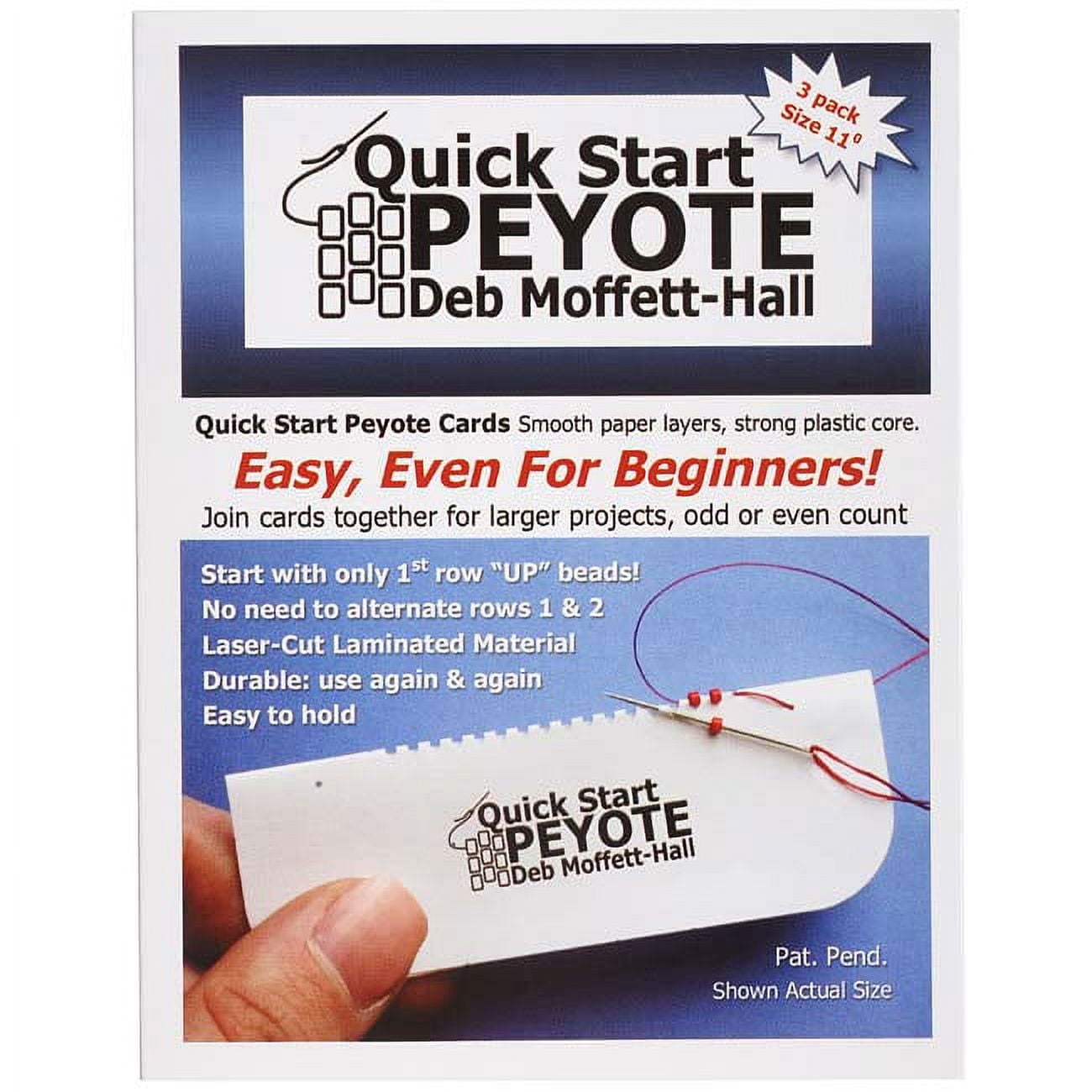 Bead Weaving Starter Quick Start Peyote Cards For Size 11 Seed Beads ...