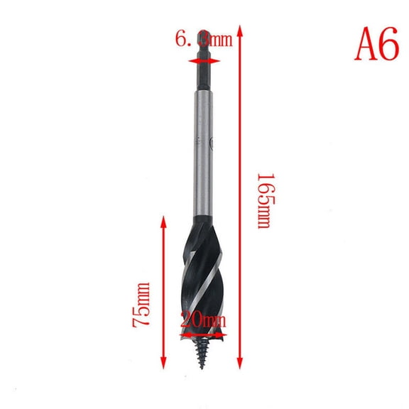 Quick Start Wood Drill Bit Set Thick Screw Points Clean And Smooth Holes