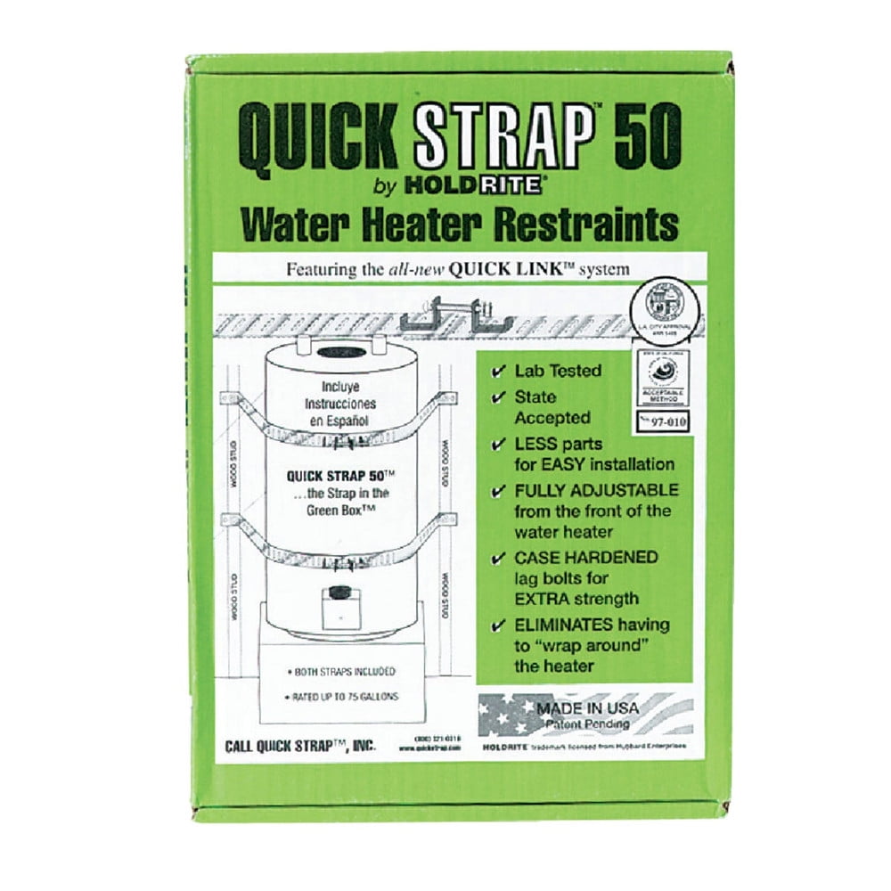 Quick Strap 50 Gallon Water Heater Restraining Strap QS50 QS50 485780