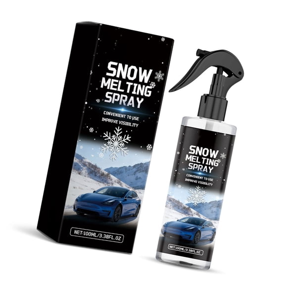 Quick Thaw Automotive Ice Melt Sprayed Fast Windshield Deicer 100ml Bottle Easy Sprayed Application Frosts Prevention Solution