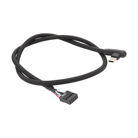 Quick USB 9 Pin to USB Cable Including Angled Port for Desktop Mainboard Computer Circuit Board Cable