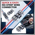 thumbnail image 1 of Quick Wire Connector, No Stripping No Soldering Electrical Terminals, Lever Nut Splice for Fast Wiring, 12-24 AWG Compact, Reusable for Home Auto & Industrial, 1 of 6