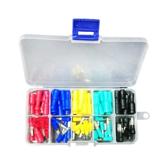 Quick and Convenient Wire Connections with Pre Insulated Terminals Connectors (100 Piece Set)