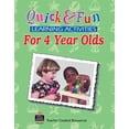 thumbnail image 1 of Pre-Owned Quick & Fun Learning Activities for 4 Year Olds (Paperback) 1557345570 9781557345578, 1 of 1