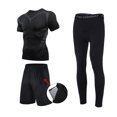 thumbnail image 1 of Quick-drying sports suit men's summer short-sleeved T-shirt workout clothes running equipment tights training three-piece basketball Cieatiam, 1 of 6