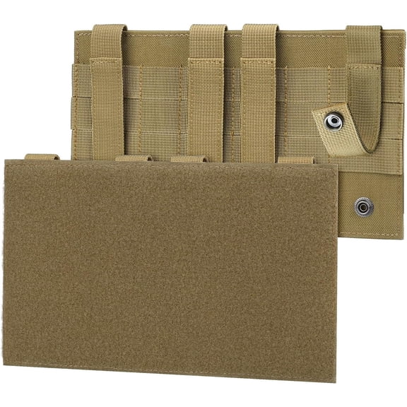 Quick-release Molle Hook & Loop Patch Panel 10.2x5.9in for Backpack Decorative Patches Attaching Backing Camping Supplies