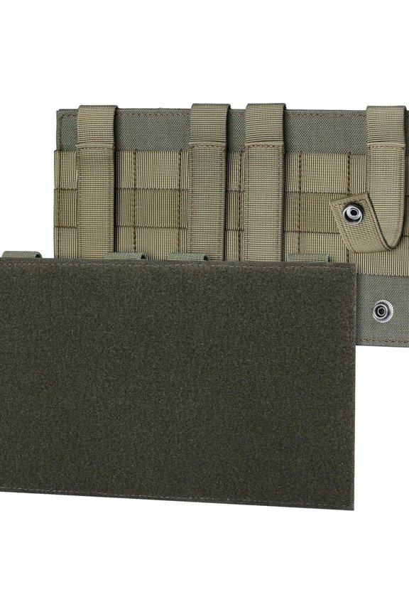 Quick-release Molle Hook & Loop Patch Panel 10.2x5.9in for Backpack Decorative Patches Attaching Backing Camping Supplies
