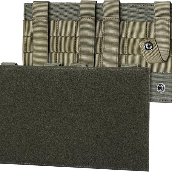 Quick-release Molle Hook & Loop Patch Panel 10.2x5.9in for Backpack Decorative Patches Attaching Backing Camping Supplies