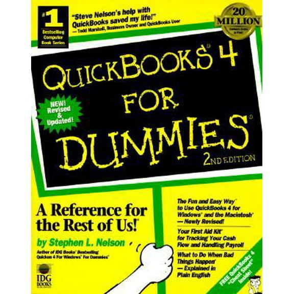 Pre-Owned QuickBooks 4 for Dummies (Paperback) 1568849478 9781568849478