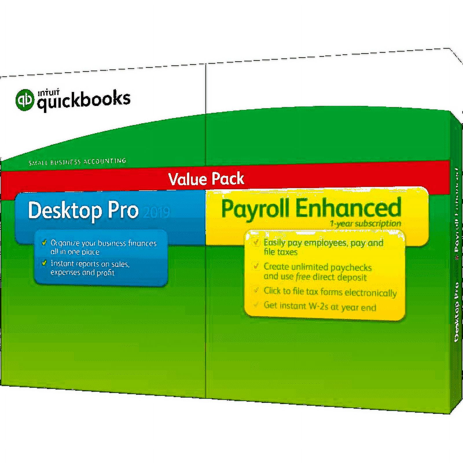 QuickBooks Desktop Pro 2019 with Enhanced Payroll