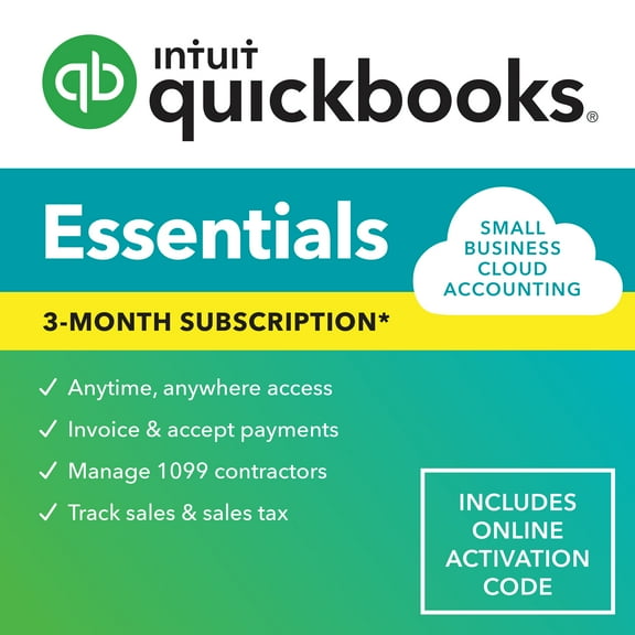 QuickBooks Online Essentials 2023 3-month subscription
