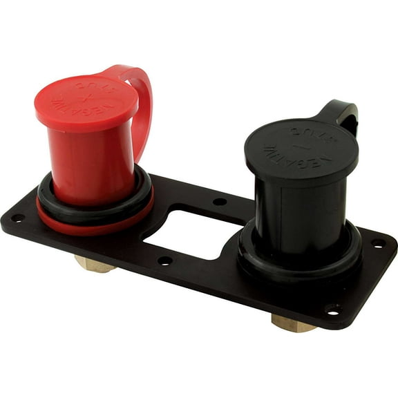 QuickCar Racing 57-718 Remote Battery Posts with Bracket 1 Red & 1 Black Aluminu