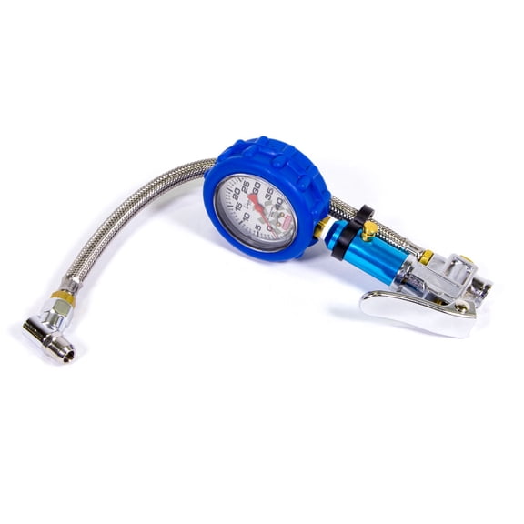 Quickcar Racing Products QRP56-241 Liquid Filled Tire Inflator & Gauge - 0-40 PSI - 2.25 in. Dia. - Silver Face