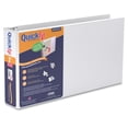 thumbnail image 1 of Stride QuickFit® Landscape 3-Ring Binder, 1" Round Rings, 46% Recycled, White, 1 of 8