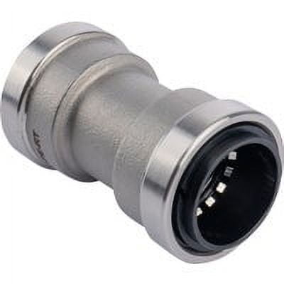 QuickFitting Holding QuickFitting Push-to-Connect Stainless Steel Straight Coupling - Pack of 10