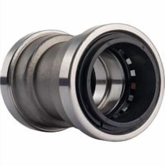 QuickFitting Holding QuickFitting Push-to-Connect Stainless Steel Straight Coupling - Pack of 24