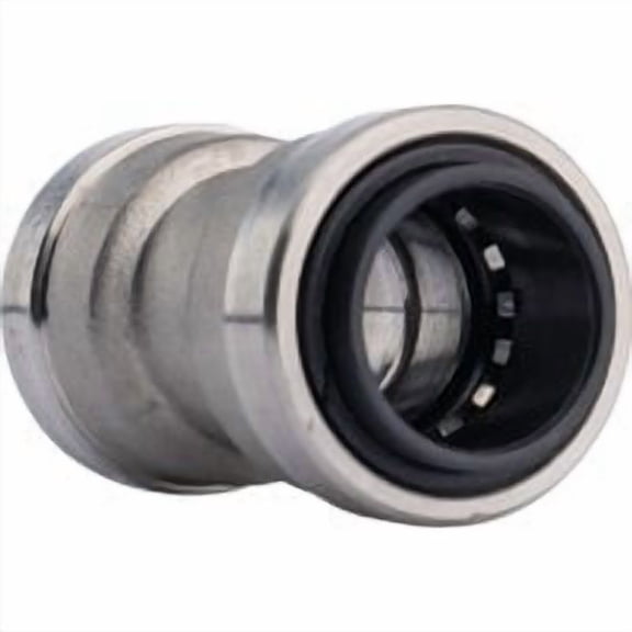 QuickFitting Holding QuickFitting Push-to-Connect Stainless Steel Straight Coupling - Pack of 24
