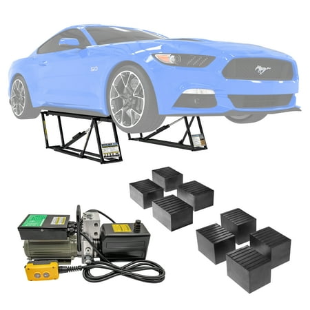 Official QuickJack 5000TLX- 5,000lb Extended-Length Portable Vehicle Car Lift with 110V Power Unit