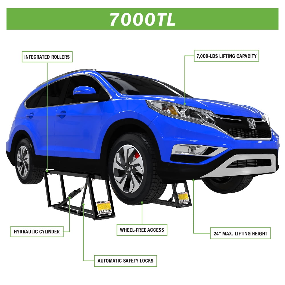QuickJack 7000TL Portable Car Lift with 110V Power Unit 7,000lb
